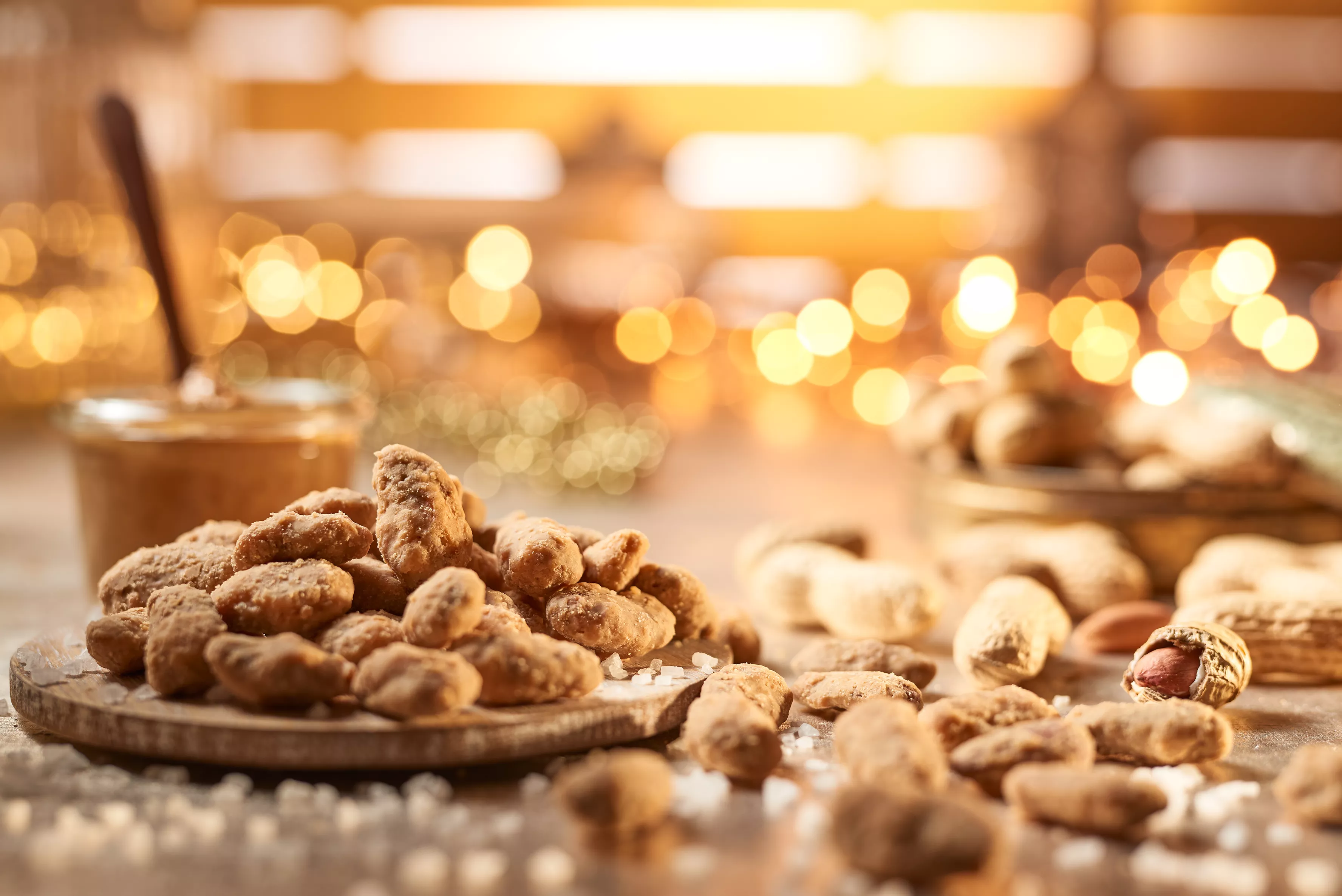 Erdnussbutter Mandeln